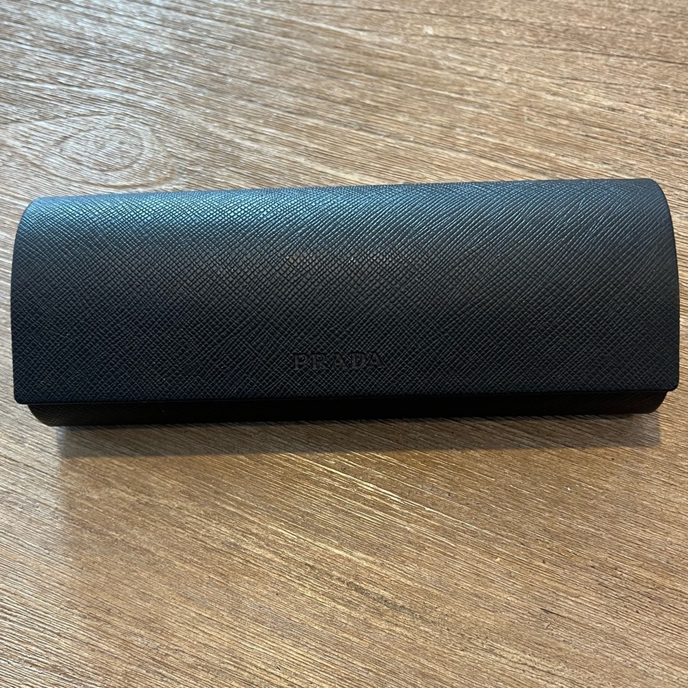 Prada Black Hard Eyeglass & Sunglasses Case Authentic Designer